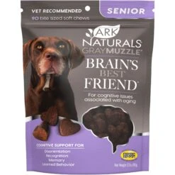 Ark Naturals Gray Muzzle Brain's Best Friend Soft Chew Brain & Nervous System Supplement For Senior Dogs