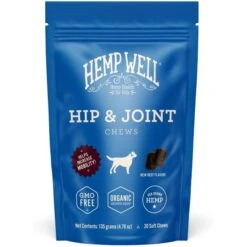 Hemp Well Hip & Joint Soft Chew Supplement For Dogs, 30 Count