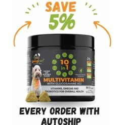 Googipet 10-in-1 Multivitamin Chicken & Vegetable Flavored Soft Chew Supplement For Dogs, 90 Count 13 Googipet 10-in-1 Multivitamin Chicken & Vegetable Flavored Soft Chew Supplement For Dogs, 90 Count -Pet Wellness 685526 PT6. AC SS1800 V1695832228