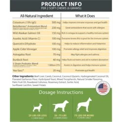 Googipet Allergy Relief Smoked Beef Flavored Chew Supplement For Dogs, 90 Count -Pet Wellness 685542 PT4. AC SS1800 V1695843889