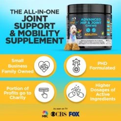 Googipet Hip & Joint Support Chicken & Vegetable Flavored Soft Chew Supplement For Dogs, 90 Count -Pet Wellness 685558 PT5. AC SS1800 V1695756647