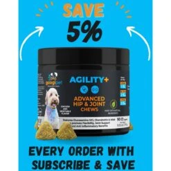 Googipet Hip & Joint Support Chicken & Vegetable Flavored Soft Chew Supplement For Dogs, 90 Count -Pet Wellness 685558 PT7. AC SS1800 V1695843889