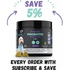 Googipet 3-in-1 Digestive Probiotic Duck Flavored Soft Chew Supplement For Dogs, 90 Count 14 Googipet 3-in-1 Digestive Probiotic Duck Flavored Soft Chew Supplement For Dogs, 90 Count -Pet Wellness 685574 PT6. AC SS1800 V1695760359