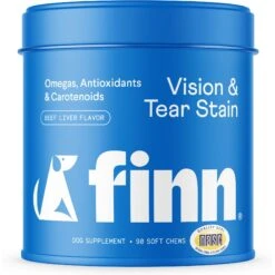 Finn Vision & Tear Stain Soft Chew Supplement For Dogs, 90 Count