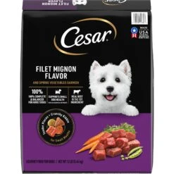 Cesar Classic Loaf In Sauce Beef Recipe, Filet Mignon, Grilled Chicken & Porterhouse Steak Flavors Variety Pack Grain-Free Small Breed Adult Wet Dog Food Trays & Cesar Filet Mignon Flavor & Spring Vegetables Garnish Small Breed Dry Dog Food 14 Cesar Classic Loaf In Sauce Beef Recipe, Filet Mignon, Grilled Chicken & Porterhouse Steak Flavors Variety Pack Grain-Free Small Breed Adult Wet Dog Food Trays & Cesar Filet Mignon Flavor & Spring Vegetables Garnish Small Breed Dry Dog Food -Pet Wellness 688982 PT5. AC SS1800 V1668800769