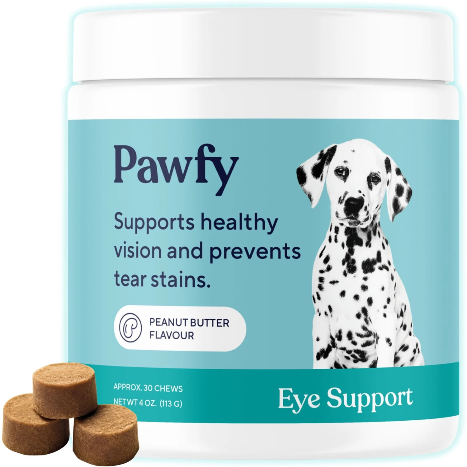 Pawfy Eye Support Peanut Butter Flavor Supplement For Dogs 1 Pawfy Eye Support Peanut Butter Flavor Supplement For Dogs
