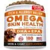 StrellaLab Allergy & Itch Relief Wild Alaskan Salmon Oil Skin, Coat & Joint Supplement Dog Treats