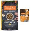 Instinct Raw Boost Grain-Free Recipe With Real Chicken & Freeze-Dried Raw Pieces Dry Dog Food & Instinct Freeze-Dried Raw Boost Mixers Grain-Free Gut Health Recipe Dog Food Topper