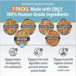 JustFoodForDogs Sampler Variety Box Frozen Human-Grade Fresh Dog Food & JustFoodForDogs Pumpkin Dehydrated Dog Treats, 5-oz Bag -Pet Wellness 694438 PT2. AC SS1800 V1667947765