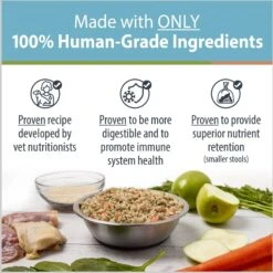 JustFoodForDogs Chicken & White Rice Recipe Frozen Human-Grade Fresh Dog Food & JustFoodForDogs Pumpkin Dehydrated Dog Treats, 5-oz Bag -Pet Wellness 694446 PT3. AC SS1800 V1667947764