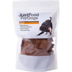 JustFoodForDogs Chicken & White Rice Recipe Frozen Human-Grade Fresh Dog Food & JustFoodForDogs Pumpkin Dehydrated Dog Treats, 5-oz Bag -Pet Wellness 694446 PT5. AC SS1800 V1667948900