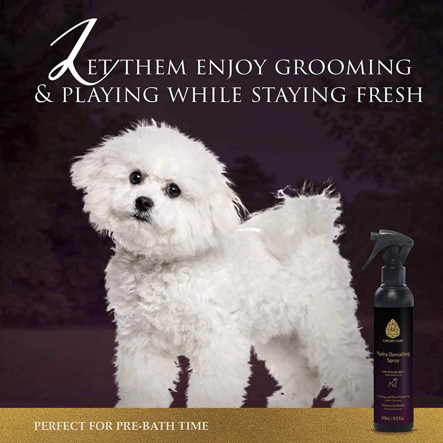 Hydra Luxury Care Cat & Dog Dematting Spray, 8.12-oz Bottle 2 Hydra Luxury Care Cat & Dog Dematting Spray, 8.12-oz Bottle - Image 2