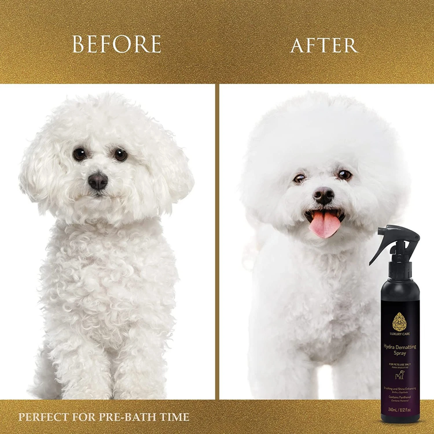 Hydra Luxury Care Cat & Dog Dematting Spray, 8.12-oz Bottle 4 Hydra Luxury Care Cat & Dog Dematting Spray, 8.12-oz Bottle - Image 4