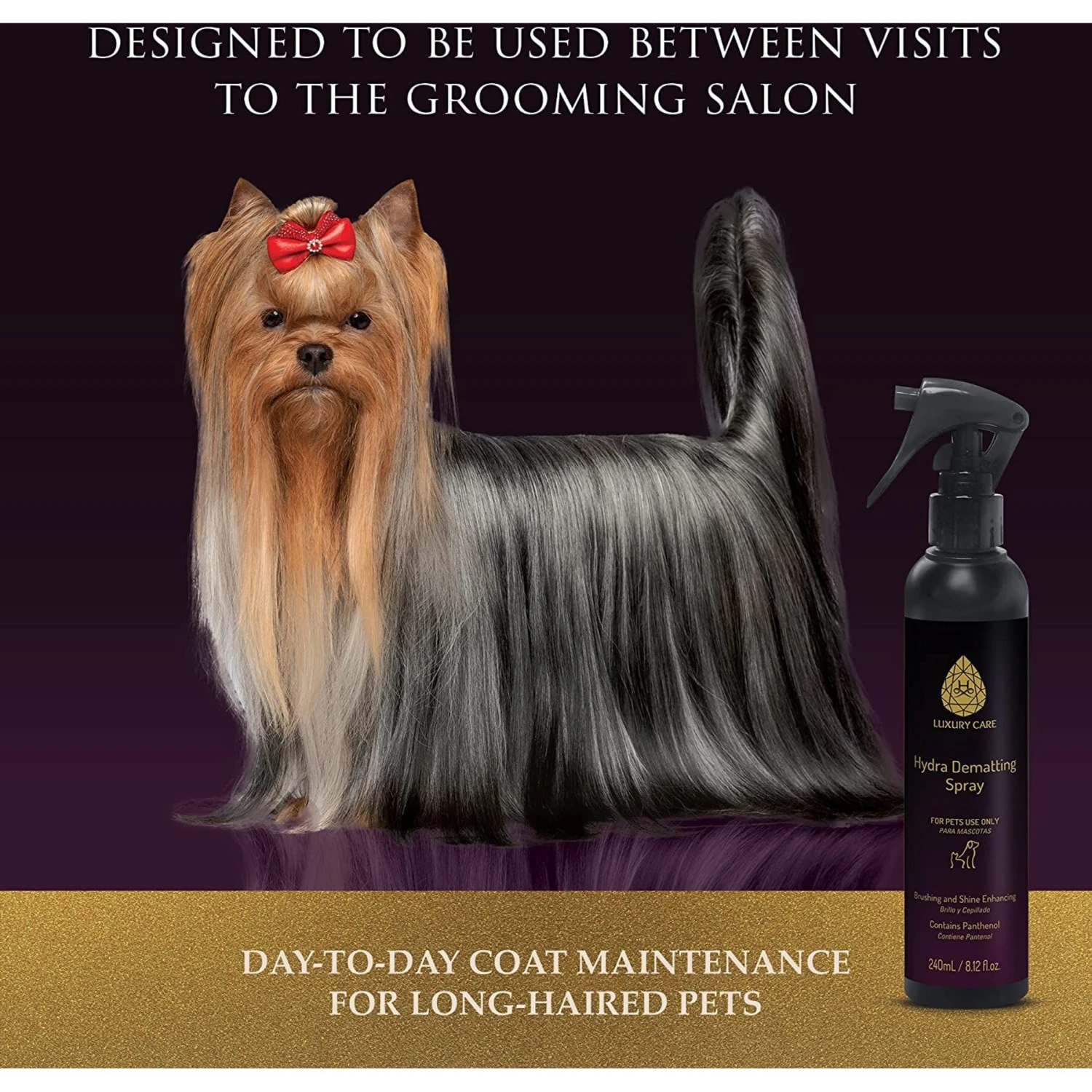 Hydra Luxury Care Cat & Dog Dematting Spray, 8.12-oz Bottle 5 Hydra Luxury Care Cat & Dog Dematting Spray, 8.12-oz Bottle - Image 5