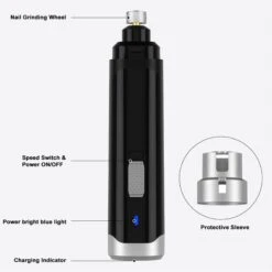 PATPET Steel Grit Dog & Cat Nail Grinder, Black 9 PATPET Steel Grit Dog & Cat Nail Grinder, Black -Pet Wellness 701910 PT3. AC SS1800 V1673386933