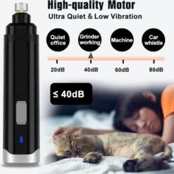 PATPET Steel Grit Dog & Cat Nail Grinder, Black 10 PATPET Steel Grit Dog & Cat Nail Grinder, Black -Pet Wellness 701910 PT4. AC SS1800 V1673379281