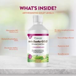 NaturVet Advanced Care ArthriSoothe-GOLD Liquid Joint Supplement For Cats & Dogs -Pet Wellness 70229 PT4. AC SS1800 V1698693173