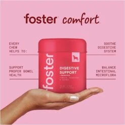 Foster Digestive Support + Probiotics Banana & Apple Flavored Soft Chews Dog Supplement, 90 Count 11 Foster Digestive Support + Probiotics Banana & Apple Flavored Soft Chews Dog Supplement, 90 Count -Pet Wellness 704110 PT2. AC SS1800 V1693496376
