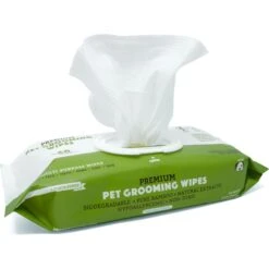 Doggy Do Good Premium Natural Scented Cat & Dog Grooming Wipes, X-Large, 60 Count