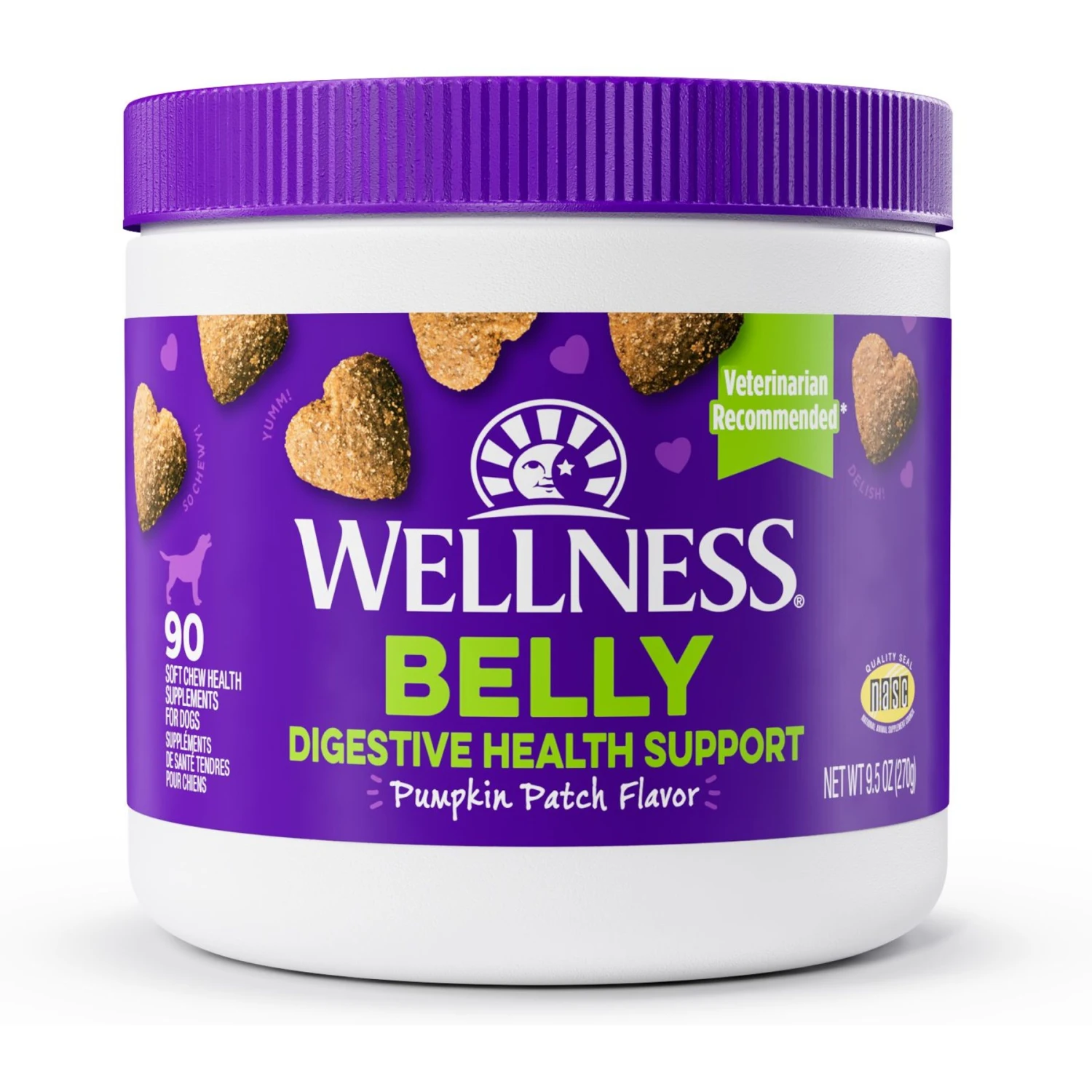 Wellness Belly Digestive Health Support Pumpkin Flavor Chew Supplements For Dogs 1 Wellness Belly Digestive Health Support Pumpkin Flavor Chew Supplements For Dogs