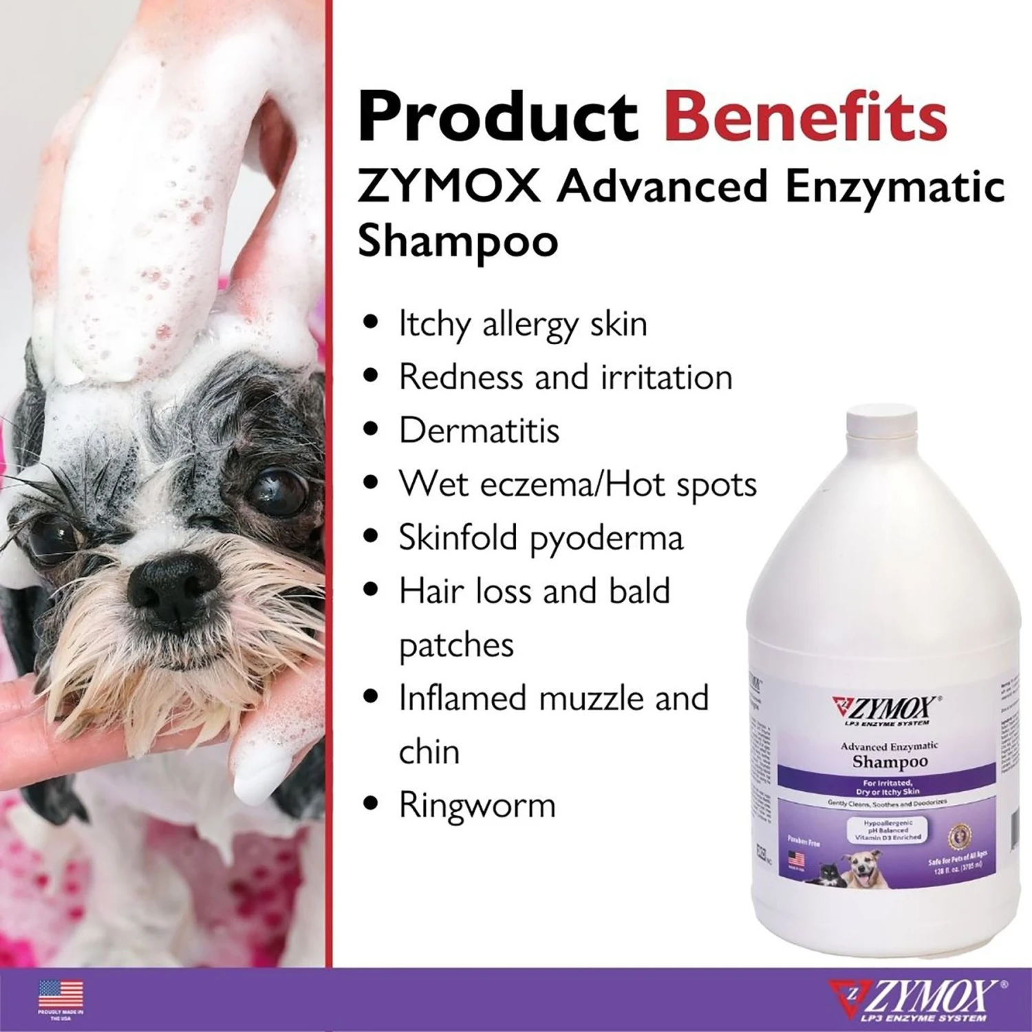 Zymox Advanced Enzymatic Oatmeal Cat & Dog Shampoo 4 Zymox Advanced Enzymatic Oatmeal Cat & Dog Shampoo - Image 4