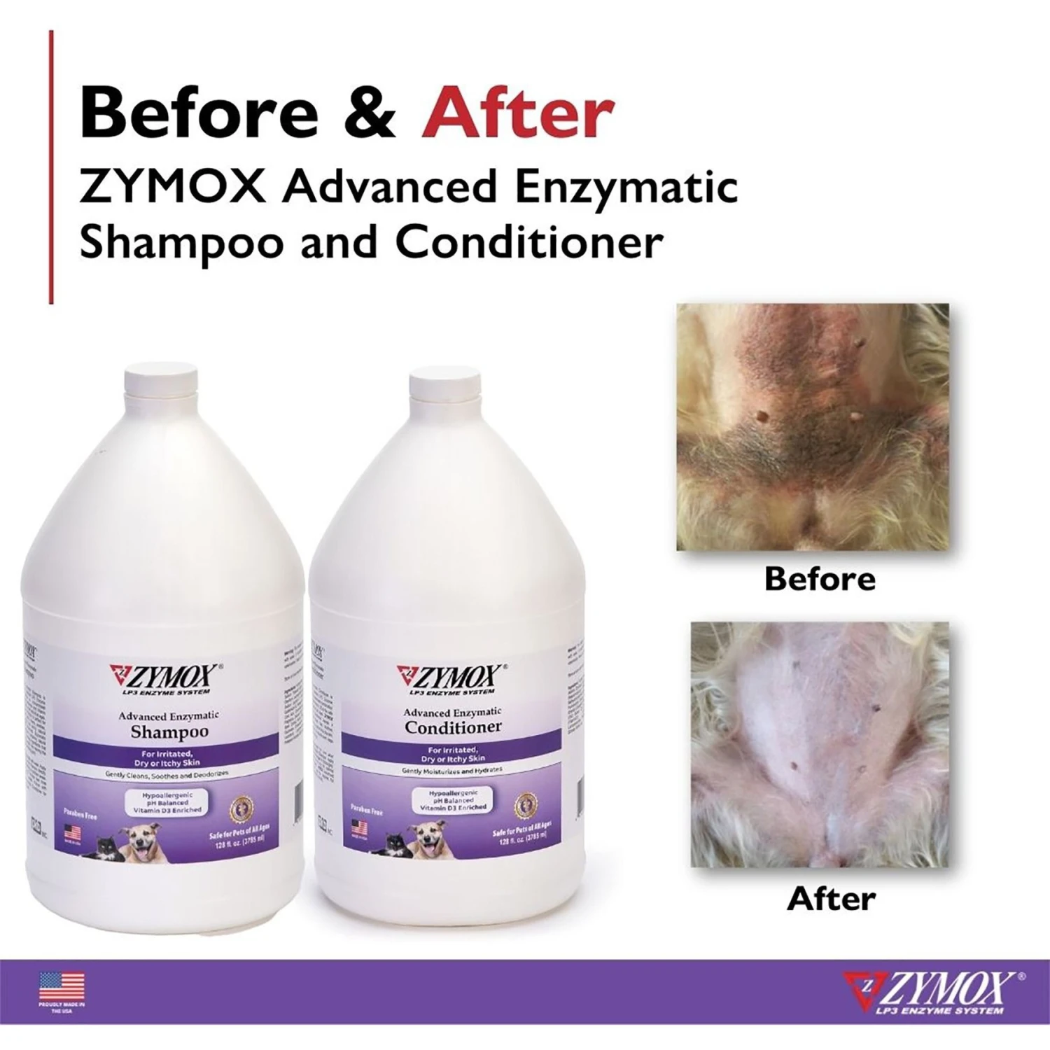 Zymox Advanced Enzymatic Oatmeal Cat & Dog Shampoo 6 Zymox Advanced Enzymatic Oatmeal Cat & Dog Shampoo - Image 6