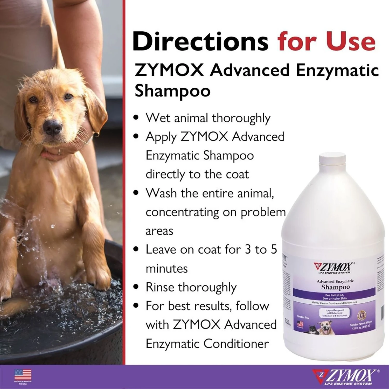 Zymox Advanced Enzymatic Oatmeal Cat & Dog Shampoo 7 Zymox Advanced Enzymatic Oatmeal Cat & Dog Shampoo - Image 7