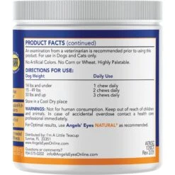 Angels' Eyes Natural Chicken Flavored Soft Chew Tear Stain Supplement For Dogs & Cats -Pet Wellness 70725 PT2. AC SS1800 V1677262793
