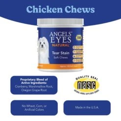 Angels' Eyes Natural Chicken Flavored Soft Chew Tear Stain Supplement For Dogs & Cats -Pet Wellness 70725 PT3. AC SS1800 V1682709887