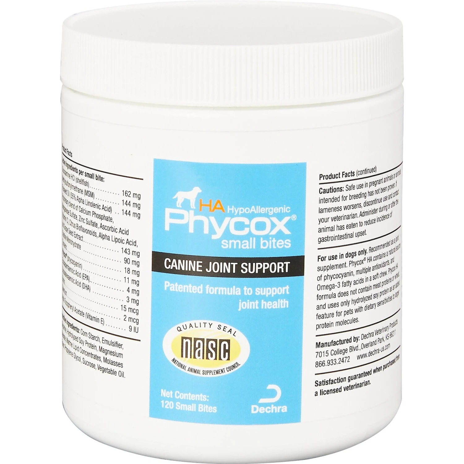 Phycox HypoAllergenic HA Small Bites Soft Chews Joint Supplement For Dog 1 Phycox HypoAllergenic HA Small Bites Soft Chews Joint Supplement For Dog