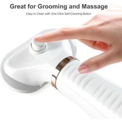 Fido Fave Dog Grooming Hair Dryer With Slicker Brush, White, Medium -Pet Wellness 714990 PT3. AC SS1800 V1669397228