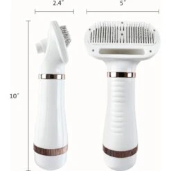 Fido Fave Dog Grooming Hair Dryer With Slicker Brush, White, Medium -Pet Wellness 714990 PT5. AC SS1800 V1669397228