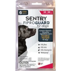 Sentry FiproGuard Flea & Tick Spot Treatment For Dogs, 45-88 Lbs