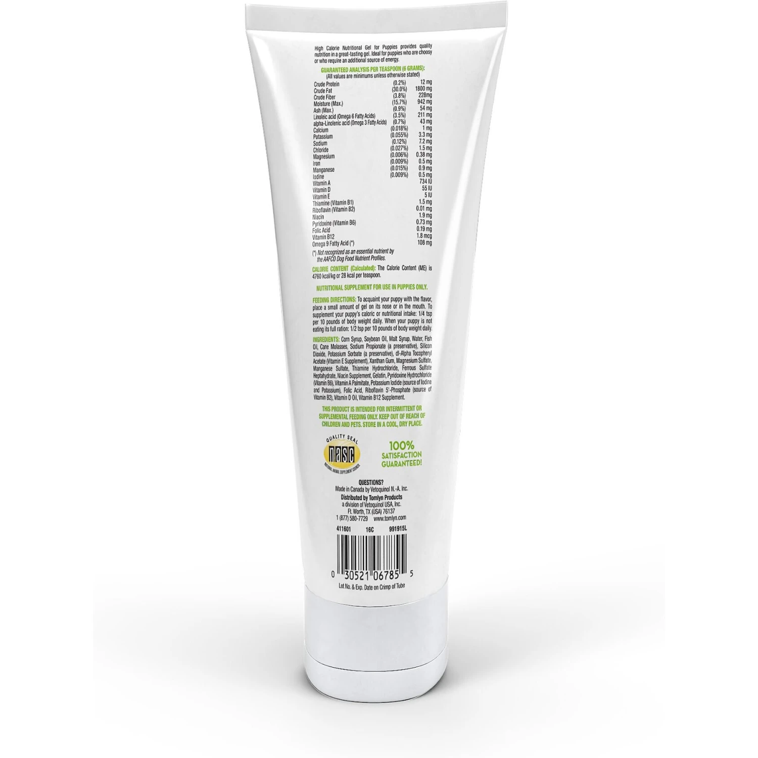 Tomlyn Nutri-Cal Malt Flavored Gel High Calorie Supplement For Puppies 2 Tomlyn Nutri-Cal Malt Flavored Gel High Calorie Supplement For Puppies - Image 2