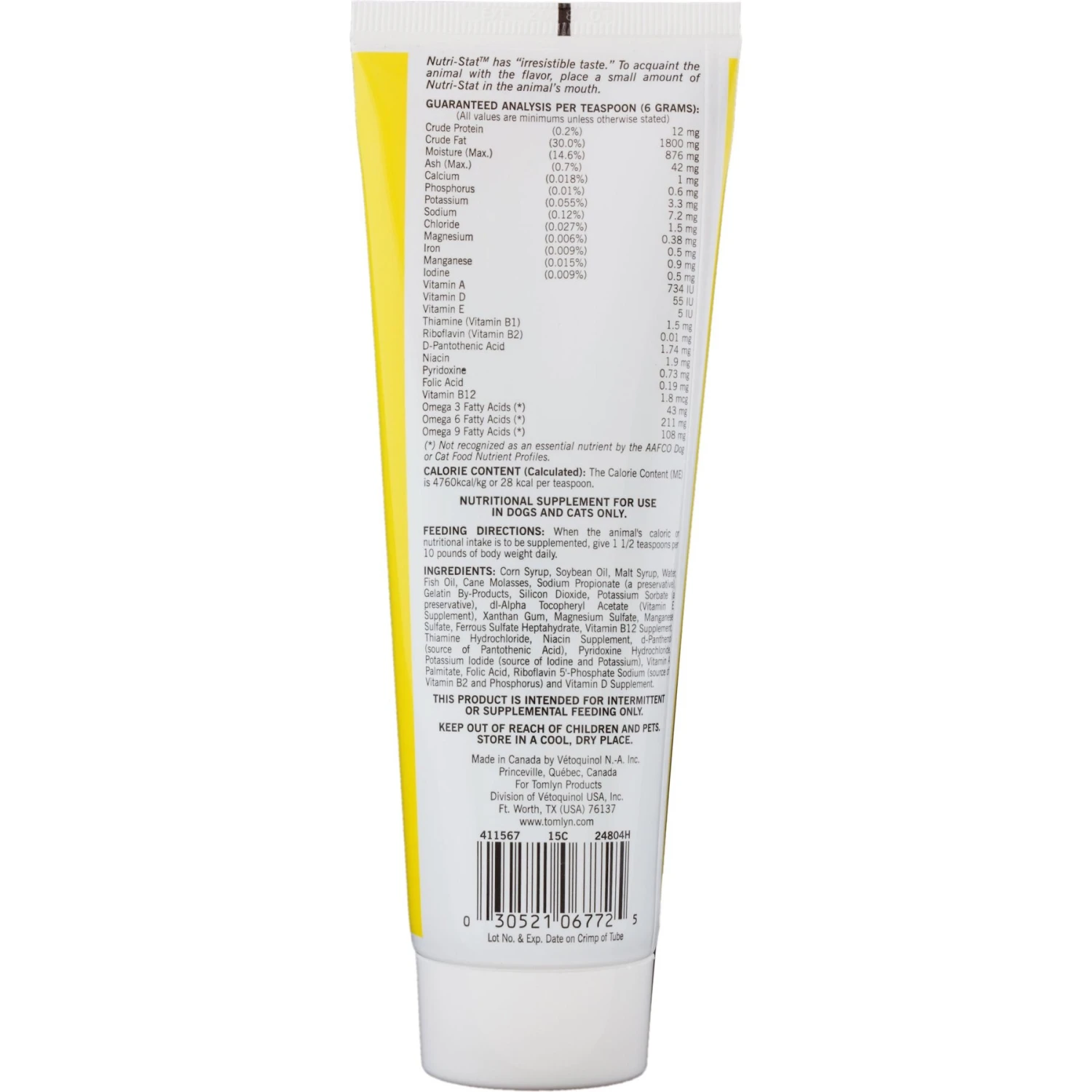 Tomlyn Nutri-Stat Gel High Calorie Supplement For Cats & Dogs 2 Tomlyn Nutri-Stat Gel High Calorie Supplement For Cats & Dogs - Image 2