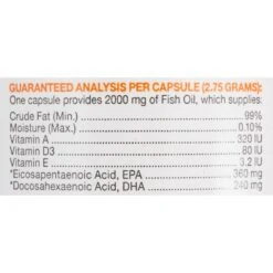 Vetoquinol Triglyceride OMEGA Omega-3 Fatty Acids Large & Giant Breed Supplement For Dogs 8 Vetoquinol Triglyceride OMEGA Omega-3 Fatty Acids Large & Giant Breed Supplement For Dogs -Pet Wellness 72408 PT3. AC SS1800 V1452615707