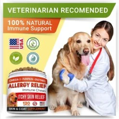 StrellaLab Anti Itch Allergy Relief Omega Bacon Flavor Dog Chews 15 StrellaLab Anti Itch Allergy Relief Omega Bacon Flavor Dog Chews -Pet Wellness 726406 PT7. AC SS1800 V1671123294