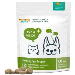 Wellnergy Pets Herbal Qbow Eye & Vision Supplement For Dogs & Cats, 60 Count