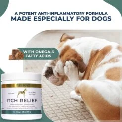 PetScy Itch Relief Pork Flavored Chew Supplement For Dogs, 30 Count 14 PetScy Itch Relief Pork Flavored Chew Supplement For Dogs, 30 Count -Pet Wellness 727726 PT5. AC SS1800 V1671733303