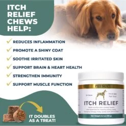 PetScy Itch Relief Pork Flavored Chew Supplement For Dogs, 30 Count 17 PetScy Itch Relief Pork Flavored Chew Supplement For Dogs, 30 Count -Pet Wellness 727726 PT8. AC SS1800 V1671724585
