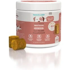 Project Watson Eye Health Salmon & Carrot Flavored Soft Chew Supplement For Dogs, 60 Count