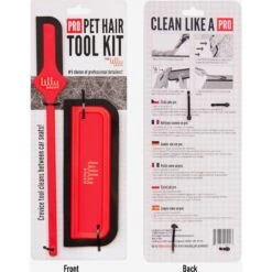 Lilly Brush Co. Pro Cat & Dog Hair Tool Kit, Red -Pet Wellness 728014 PT1. AC SS1800 V1673628151