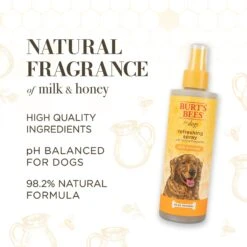 Burt's Bees Milk & Honey Scented Dog Deodorizing Spray, 8-oz Bottle -Pet Wellness 730063 PT3. AC SS1800 V1676749471