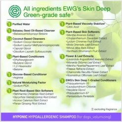 Hyponic Natural Therapy Hypoallergenic Volumizing Dog Shampoo, 10.1-oz Bottle -Pet Wellness 730862 PT7. AC SS1800 V1671821912