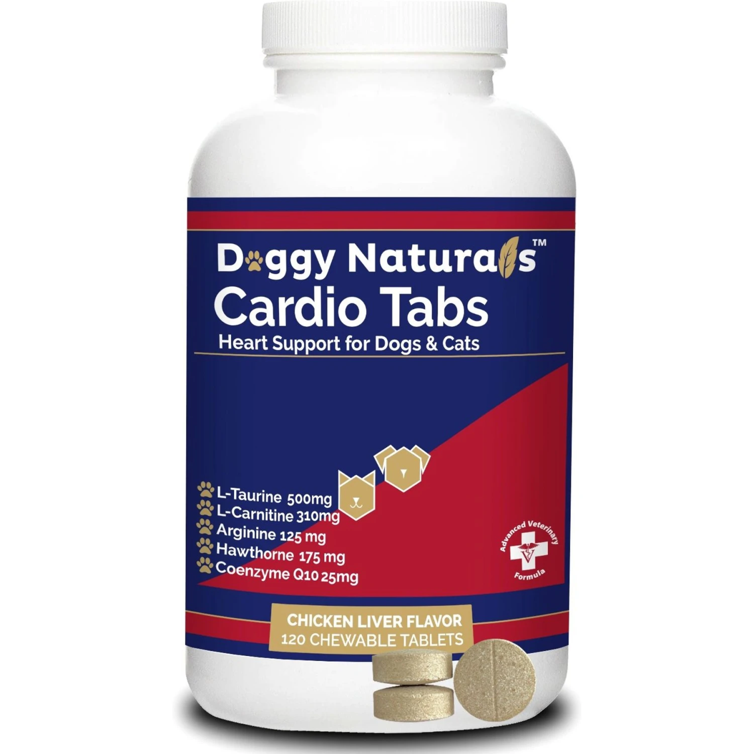 Pet Health Pharma Cardio Heart Health Chicken Flavored Tablets Supplements For Cats & Dogs, 120 Count 1 Pet Health Pharma Cardio Heart Health Chicken Flavored Tablets Supplements For Cats & Dogs, 120 Count