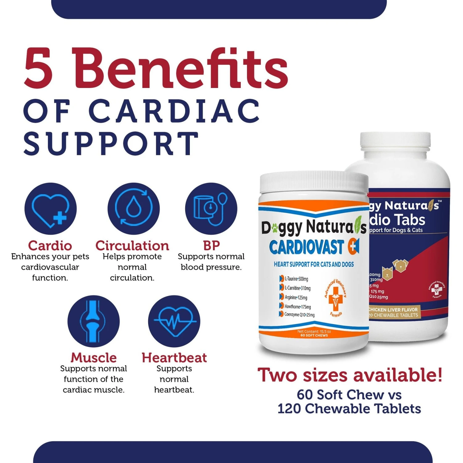 Pet Health Pharma Cardio Heart Health Chicken Flavored Tablets Supplements For Cats & Dogs, 120 Count 8 Pet Health Pharma Cardio Heart Health Chicken Flavored Tablets Supplements For Cats & Dogs, 120 Count - Image 8