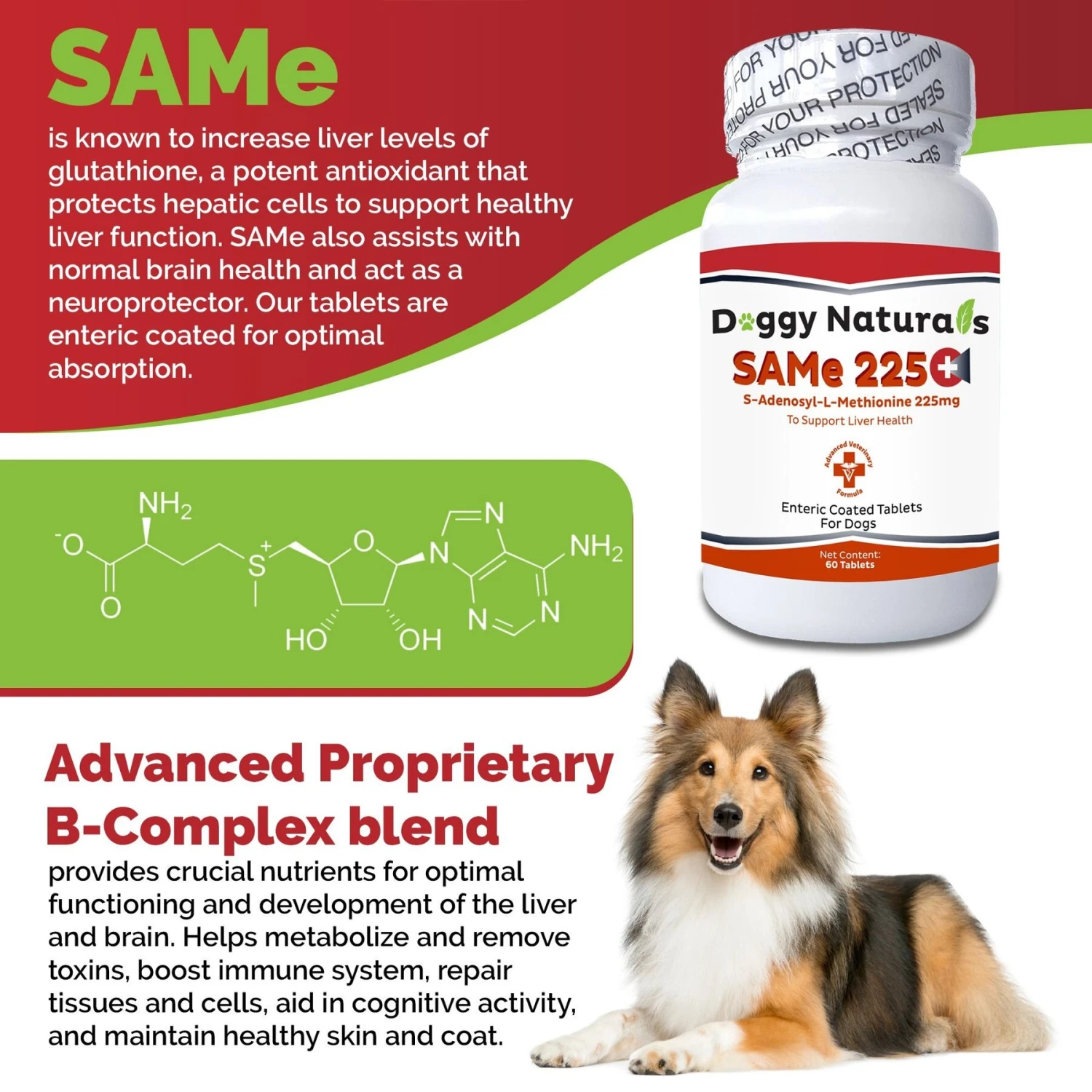 Pet Health Pharma SAM-e 225-mg SAMeLQ Liver Support Dog Supplement, 60 Count 6 Pet Health Pharma SAM-e 225-mg SAMeLQ Liver Support Dog Supplement, 60 Count - Image 6