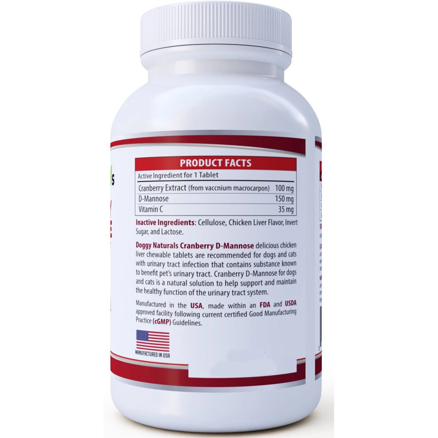 Pet Health Pharma Cranberry D-Mannose Urinary Tract Infection Support Cat & Dog Supplement 3 Pet Health Pharma Cranberry D-Mannose Urinary Tract Infection Support Cat & Dog Supplement - Image 3