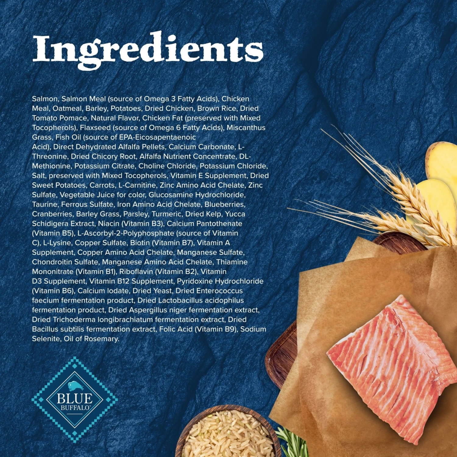 Blue Buffalo Wilderness Large Breed Adult High Protein Natural Salmon & Wholesome Grains Dry Dog Food, 28-lb Bag 5 Blue Buffalo Wilderness Large Breed Adult High Protein Natural Salmon & Wholesome Grains Dry Dog Food, 28-lb Bag - Image 5