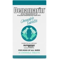 Nutramax Denamarin With S-Adenosylmethionine & Silybin Chewable Tablets Liver Supplement For Dogs -Pet Wellness 73918 PT4. AC SS1800 V1621558359